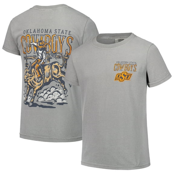 Youth Gray Oklahoma State Cowboys Hyperlocal Comfort Colors T-Shirt