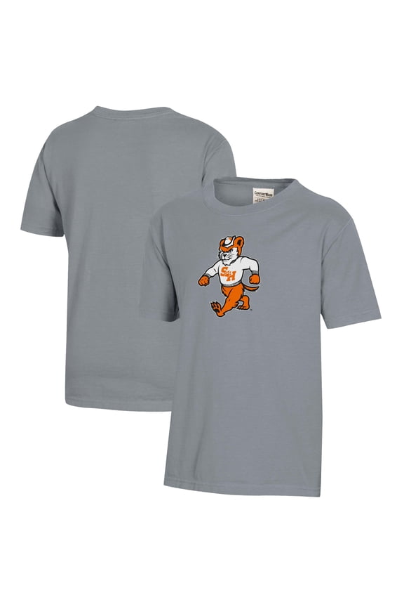 Youth  Gray Sam Houston State Bearkats Logo Comfort Wash T-Shirt