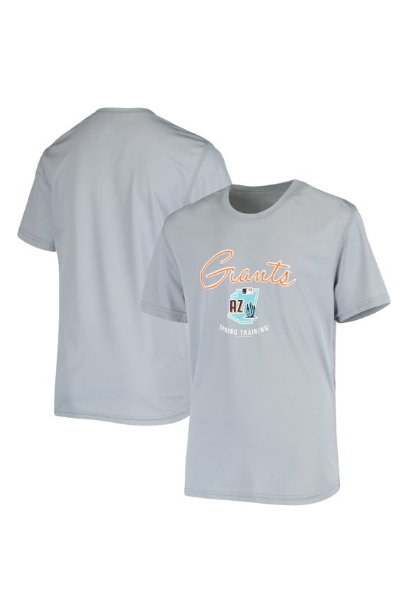 Youth Gray San Francisco Giants Spring Training Script Logo T-Shirt