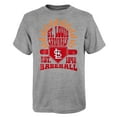 thumbnail image 1 of Youth Gray St. Louis Cardinals Sun Burst T-Shirt, 1 of 1