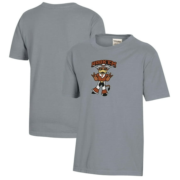 Youth Gray Texas Longhorns Logo Comfort Wash T-Shirt