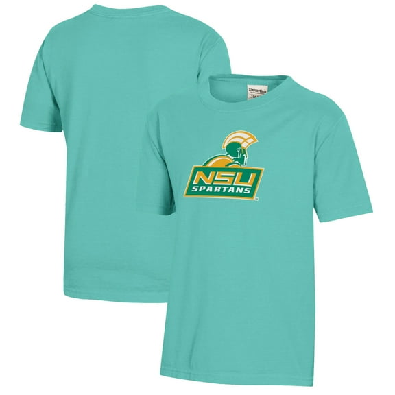 Youth Green Norfolk State Spartans Logo Comfort Wash T-Shirt