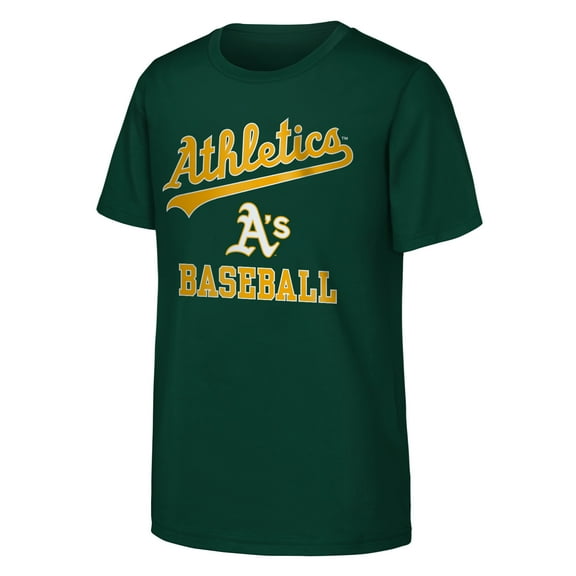 Youth Green Oakland Athletics Heart & Soul T-Shirt