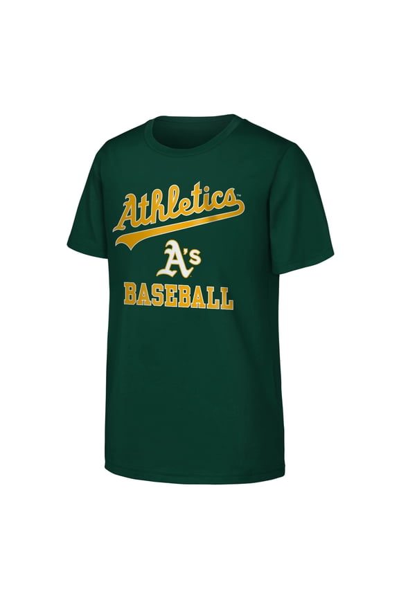 Youth Green Oakland Athletics Heart & Soul T-Shirt