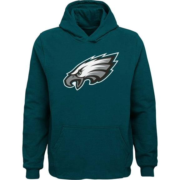 Youth Green Philadelphia Eagles Team Logo Pullover Hoodie