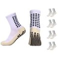 thumbnail image 1 of Youth Grip Soccer Socks - Boys and Girls Athletic Sport Socks for Baseball Football Basketball Hockey Rugby 4 Pairs(Age:4-12Years), 1 of 7