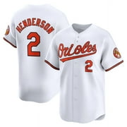 Youth Gunnar Henderson#2 Jersey Orioles Baseball Team Player T-shirt Classic Sports Short Sleeved Tops Fans Gift Tee Game Shirt Sportswear