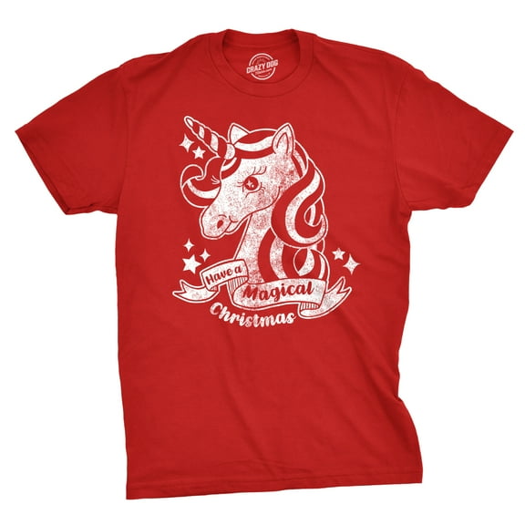 Youth Have A Magical Christmas T Shirt Funny Unicorn Tee for Kids