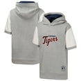 thumbnail image 1 of Youth  Heather Gray Detroit Tigers Line Up Short Sleeve Pullover Hoodie, 1 of 3