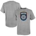 thumbnail image 1 of Youth  Heather Gray San Diego FC Primary Logo T-Shirt, 1 of 3
