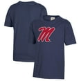 thumbnail image 1 of Youth  Heather Navy Ole Miss Rebels Logo Comfort Wash T-Shirt, 1 of 3