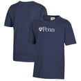thumbnail image 1 of Youth  Heather Navy Pennsylvania Quakers Logo Comfort Wash T-Shirt, 1 of 3