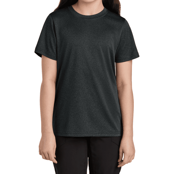 Youth Heather Performance T Shirt UPF50 Moisture Wicking Polyester PC390Y