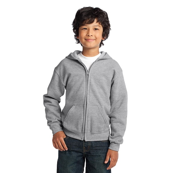 Youth Heavy Blend Full-Zip Hooded Sweatshirt