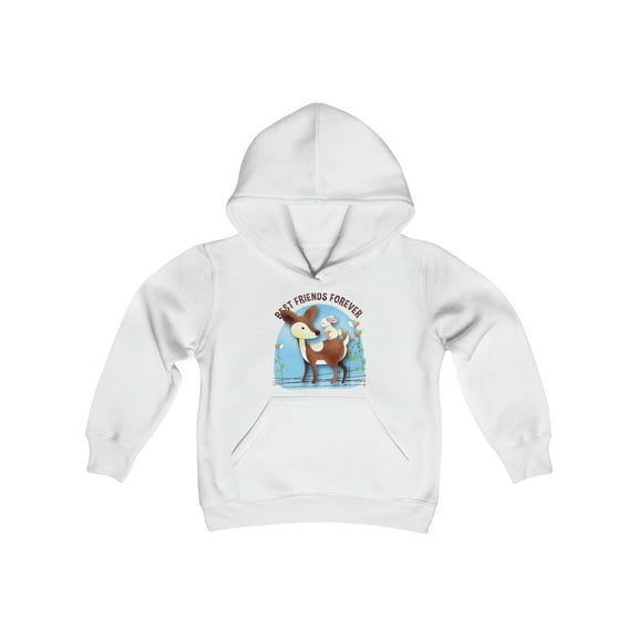 Youth Heavy Blend Hooded Animated Sweatshirt Best Friends Forever