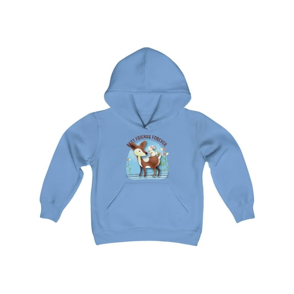 Youth Heavy Blend Hooded Animated Sweatshirt Best Friends Forever