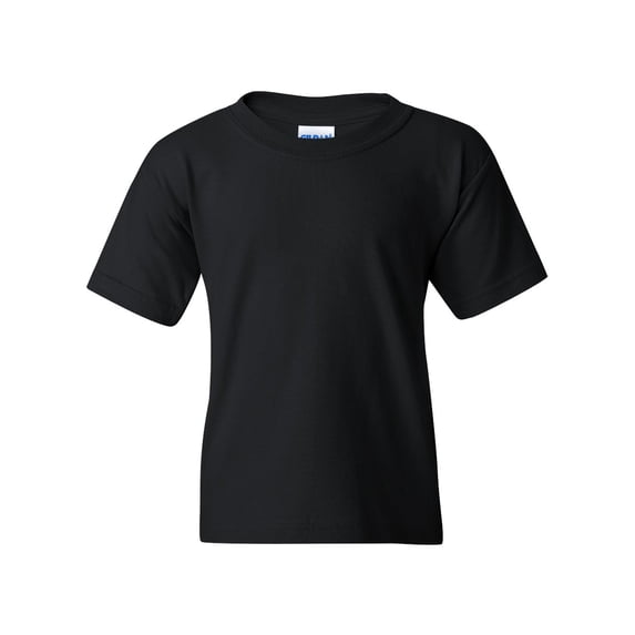 Youth Heavy Cotton Multi Color T-Shirt Color Black X-Large Size