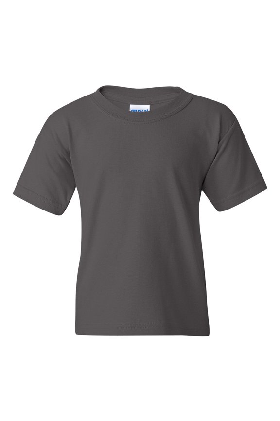 Youth Heavy Cotton Multi Color T-Shirt Color Charcoal X-Small Size
