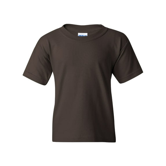 Youth Heavy Cotton Multi Color T-Shirt Color Dark Chocolate X-Large Size