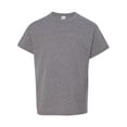 thumbnail image 1 of Youth Heavy Cotton Multi Color T-Shirt Color Graphite Heather X-Large Size, 1 of 4