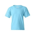 thumbnail image 1 of Youth Heavy Cotton Multi Color T-Shirt Color Sky Small Size, 1 of 4