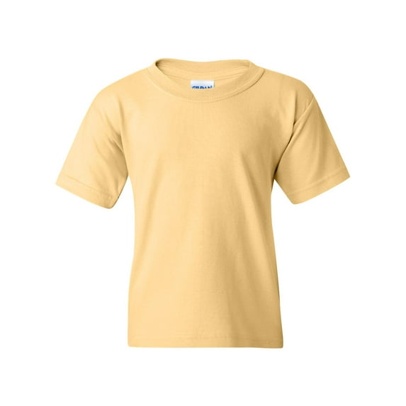 Youth Heavy Cotton Multi Color T-Shirt Color Yellow Haze Small Size