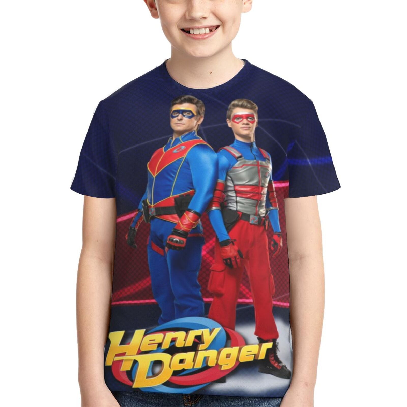 Youth Henry Danger T-Shirt 3d Printed Crewneck Graphic Short