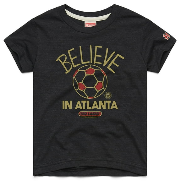 Youth Homage  Charcoal Atlanta United FC MLS x Ted Lasso Believe Graphic Tri-Blend T-Shirt