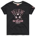 thumbnail image 1 of Youth Homage  Charcoal Inter Miami CF MLS x Ted Lasso Believe Graphic Tri-Blend T-Shirt, 1 of 1