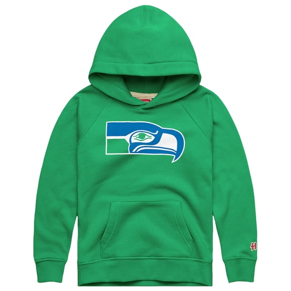 Youth Homage Green Seattle Seahawks '76 Season Tri-Blend Hoodie