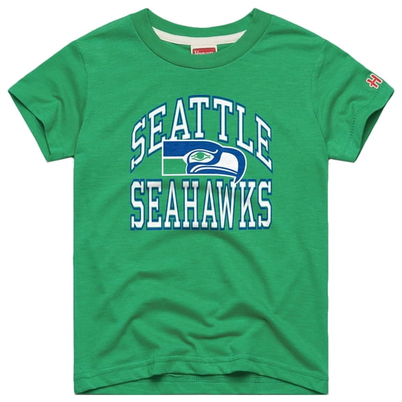 Youth Homage Green Seattle Seahawks Arch Tri-Blend T-Shirt