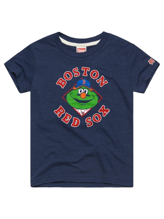 Youth Homage Navy Boston Red Sox Mascot Tri-Blend T-Shirt