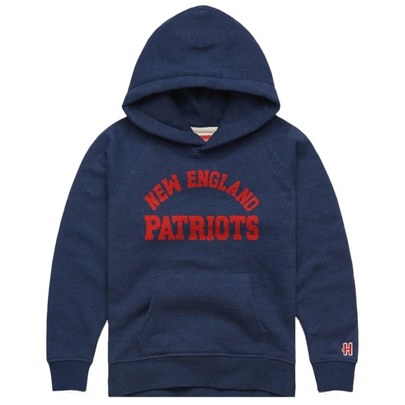 Youth Homage Navy New England Patriots Classic Tri-Blend Hoodie