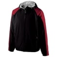 thumbnail image 1 of Youth Homefield Jacket, Black & Scarlet - Extra Large, 1 of 1