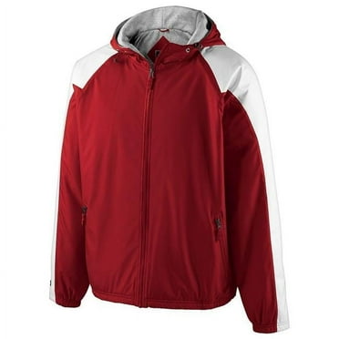 Youth Homefield Jacket, Black & Scarlet - Large