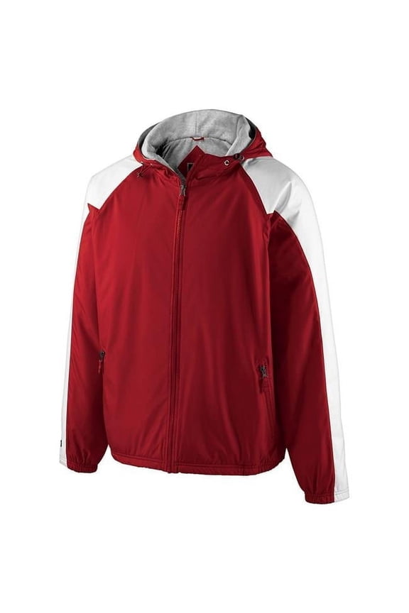 Youth Homefield Jacket, Black & Scarlet - Large