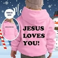 thumbnail image 1 of Youth Hoodies Christian Clothing Graphic Letter Print Sweatshirt Pullover Sweater Preppy Clothes for Teens 11-12 Years, 1 of 3