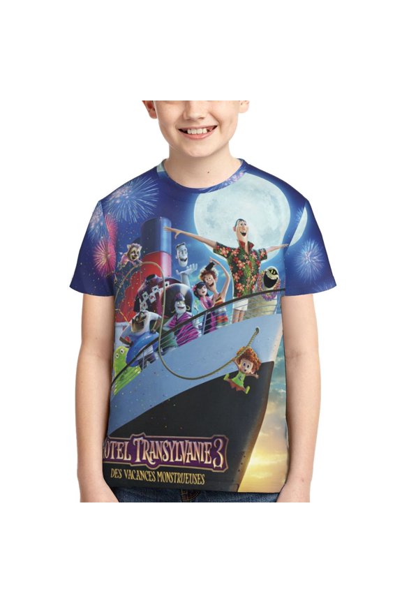 Youth Hotel Transylvania T-Shirt 3d Printed Shirt Short Sleeve Top Tees For Boys Girls