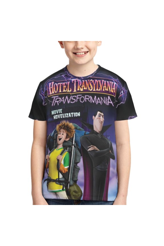 Youth Hotel Transylvania T-Shirt 3d Printed Shirt Short Sleeve Top Tees For Boys Girls