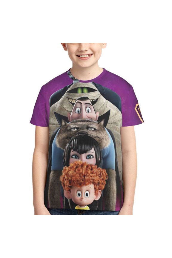 Youth Hotel Transylvania T-Shirt 3d Printed Shirt Short Sleeve Top Tees For Boys Girls