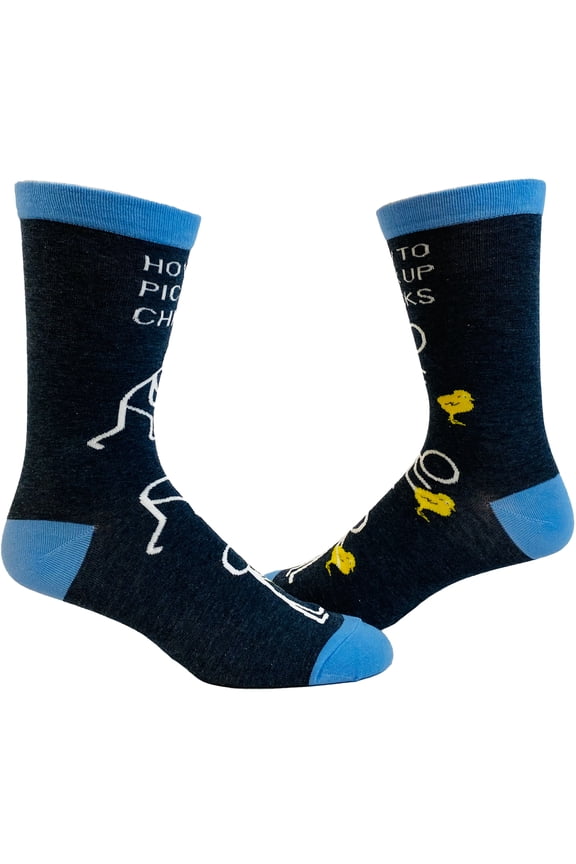 Youth How to Pick Up Chicks Socks Funny Easter Gift Footwear