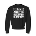 thumbnail image 1 of Youth I Flexed And The Sleeves Blew Off Funny Gym Workout Crewneck Sweatshirt, 1 of 1