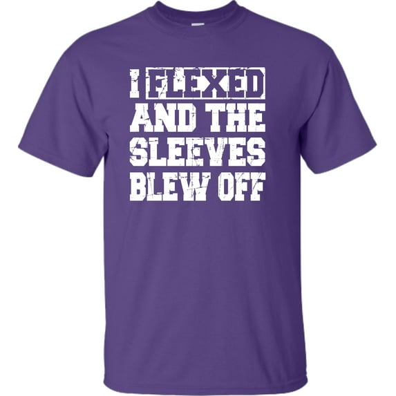 Youth I Flexed And The Sleeves Blew Off Funny Gym Workout T-Shirt