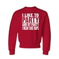 thumbnail image 1 of Youth I Like To Party And By Party I Mean Take Naps Funny Crewneck Sweatshirt, 1 of 1
