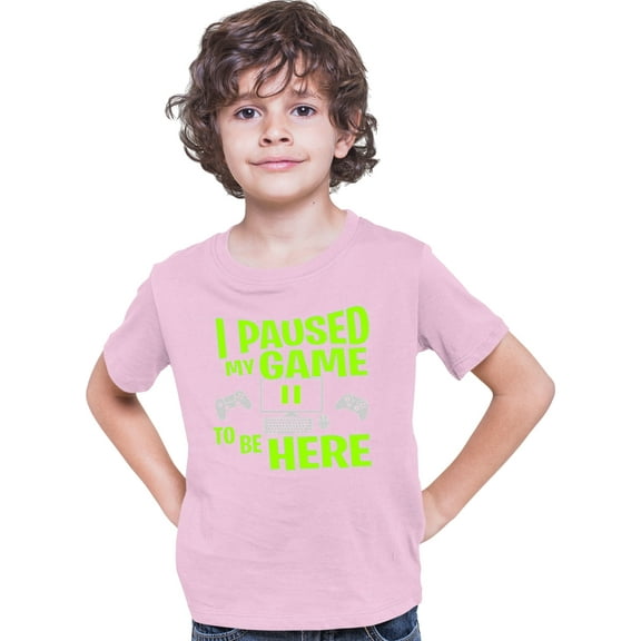 Youth I Paused My Game To Be Here Funny Gaming T-Shirt