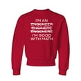 thumbnail image 1 of Youth I'm An Engineer I'm Good At Math Crewneck Sweatshirt, 1 of 1