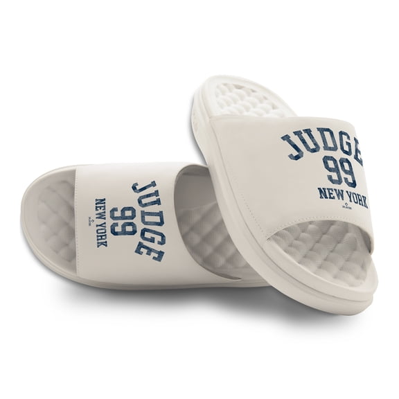 Youth ISlide Aaron Judge New York Yankees Name & Number Stack Motive Slide Sandals