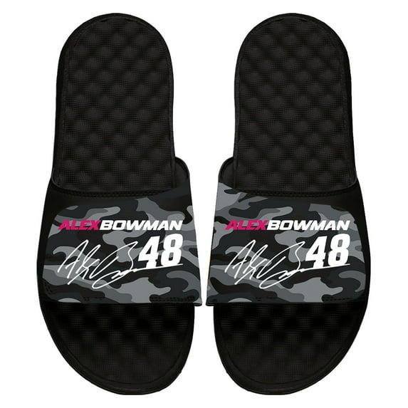 Youth ISlide Alex Bowman NASCAR Camo Slide Sandals