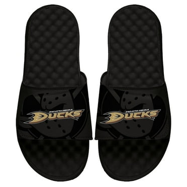 Youth ISlide Black Anaheim Ducks OT Slide Sandals