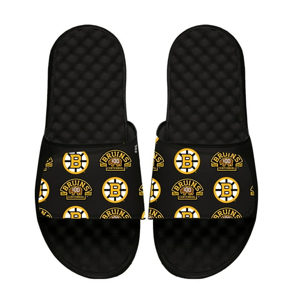 Youth ISlide Black Boston Bruins Centennial Slide Sandals
